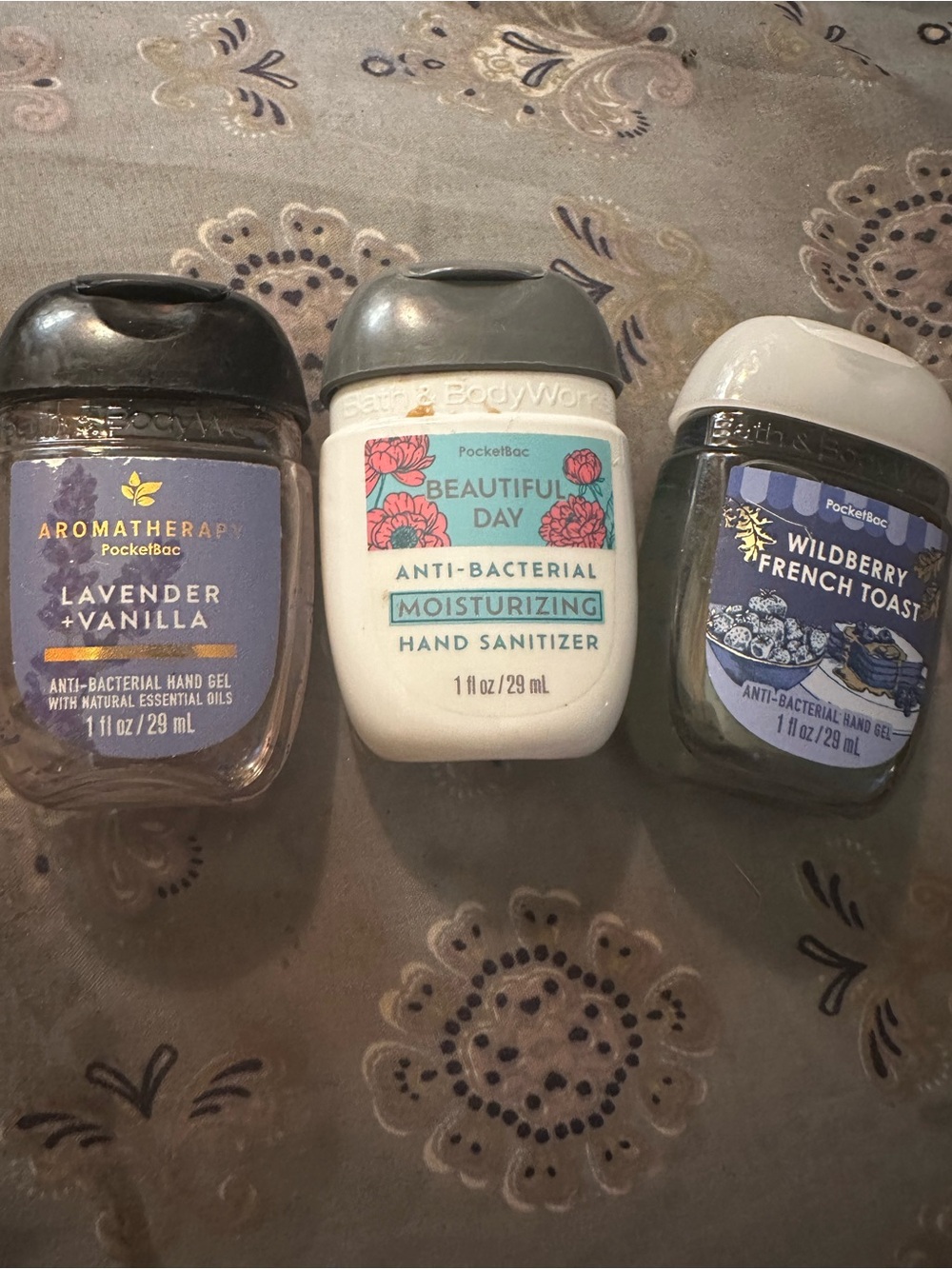 Bath & Body Works PocketBac Hand Sanitizer Trio - White, Purple, Blue